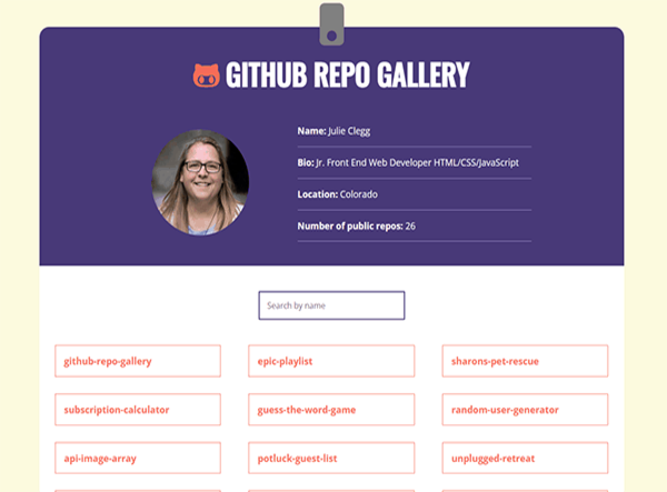 GitHub Repo Gallery